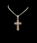 Cross Pendant With Opal Stone