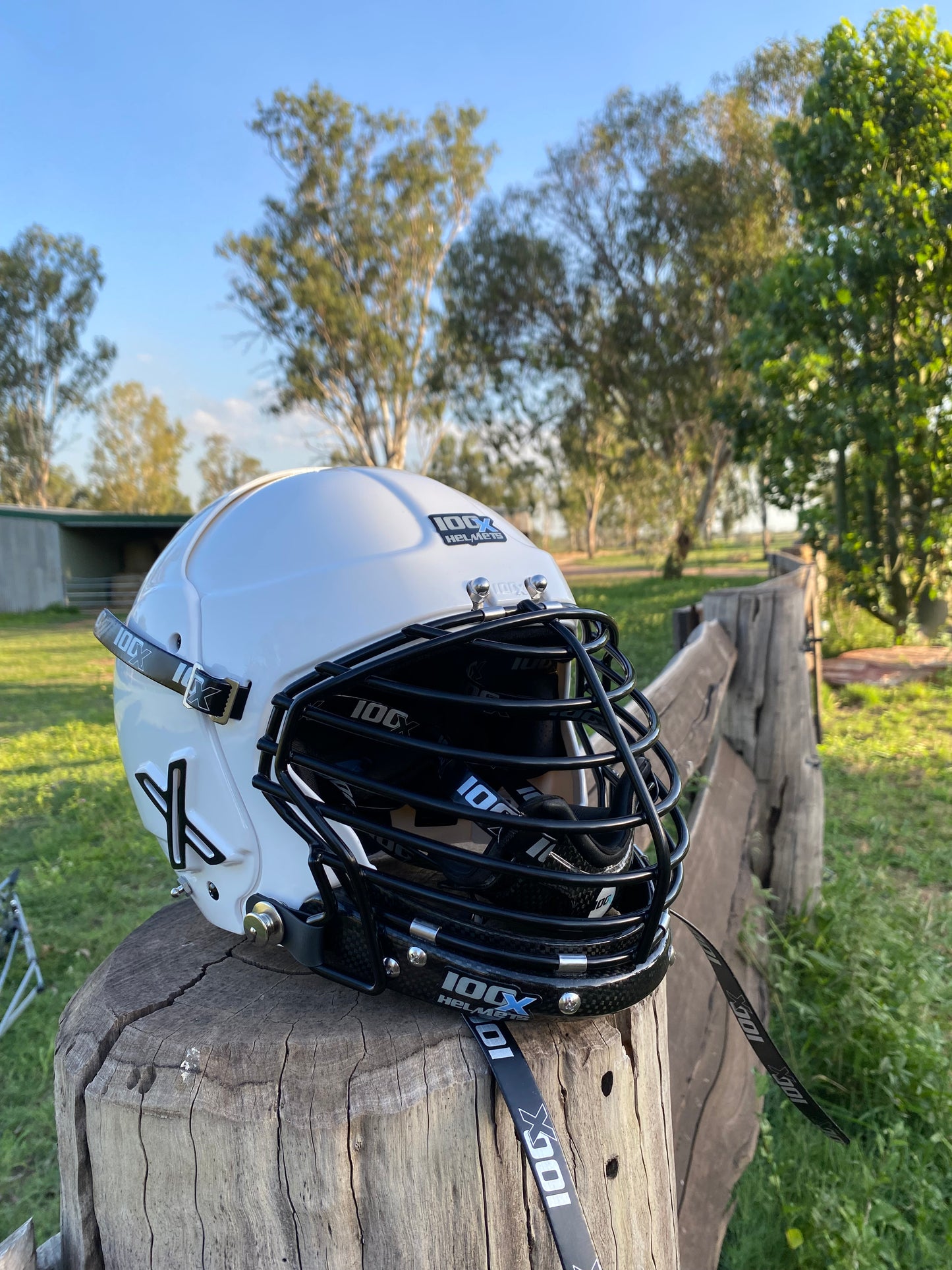 White 100X Helmet