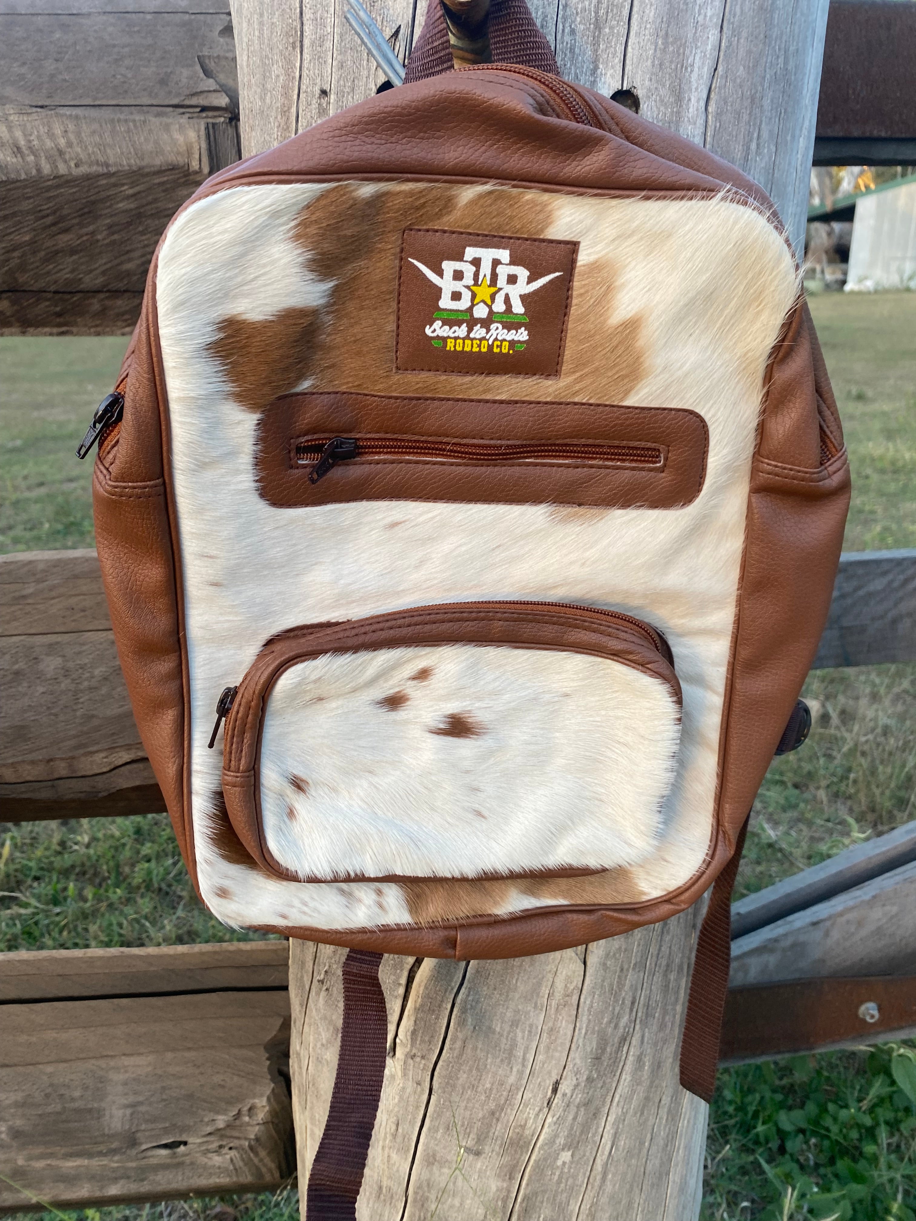 BTR Cowhide Backpack – Back to Roots Rodeo Co.