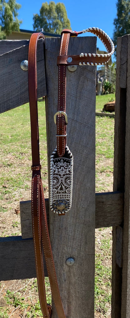 Painted Leather Bridle