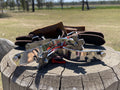 2.5" Shank Adult Bull Riding Spurs, Straps and Rowels