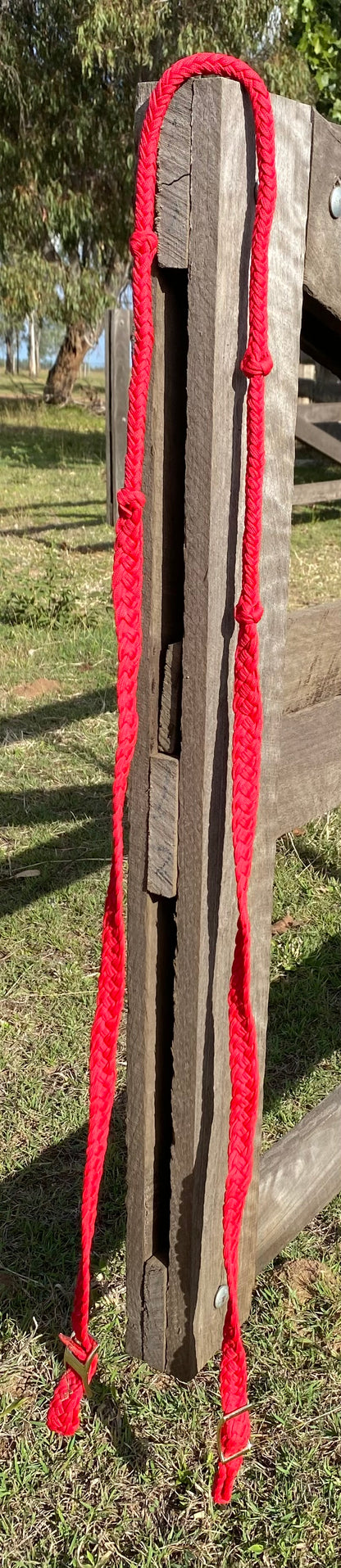 Barrel Reins - Red