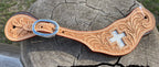 Leather Spur Straps with Cowhide