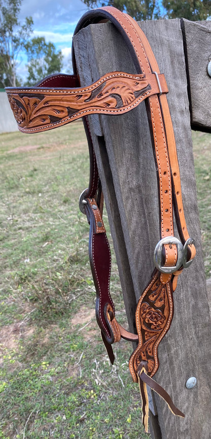 Tooled Leather Tack Set