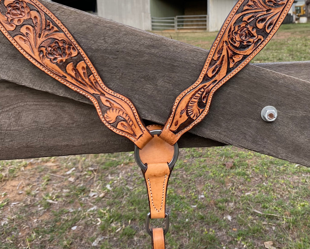 Tooled Leather Tack Set