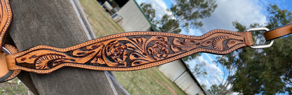 Tooled Leather Tack Set