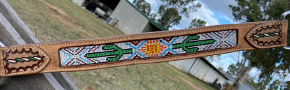 Beaded Leather Tack Set