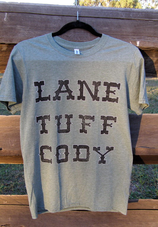 LF Lane, Tuff & Cody T-shirt Green