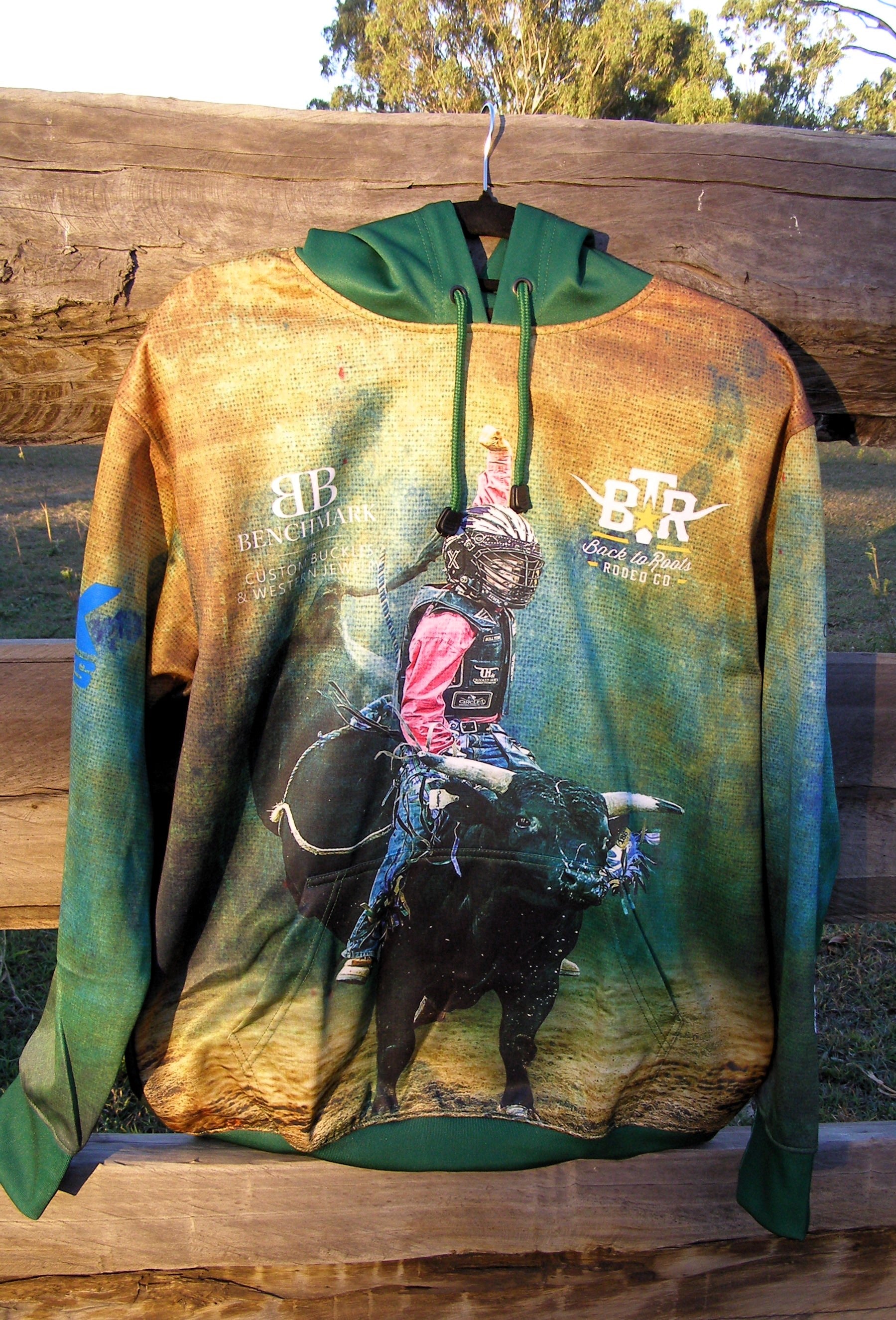 BTR Green Hoodie Back to Roots Rodeo Co