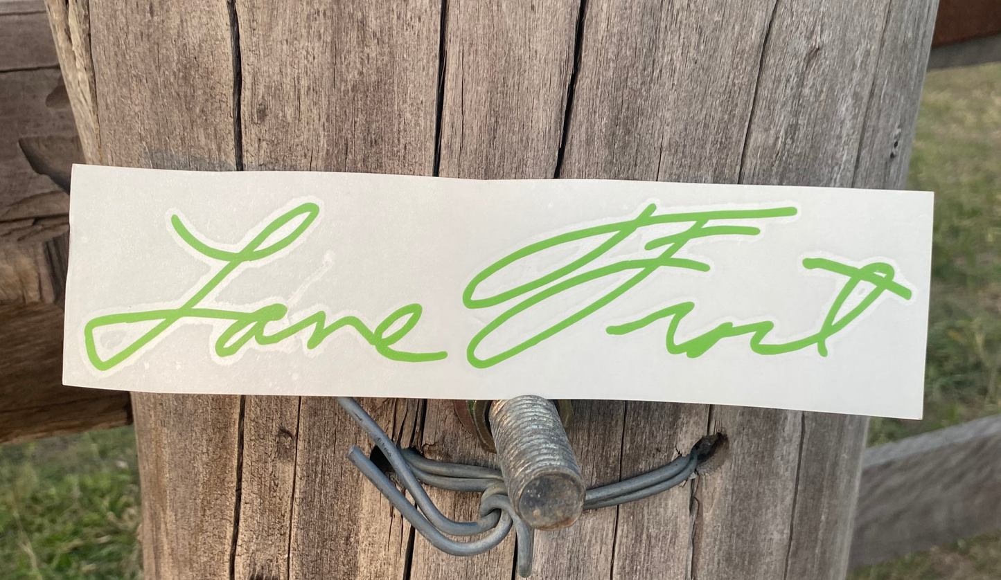 LF Signature Sticker - Green